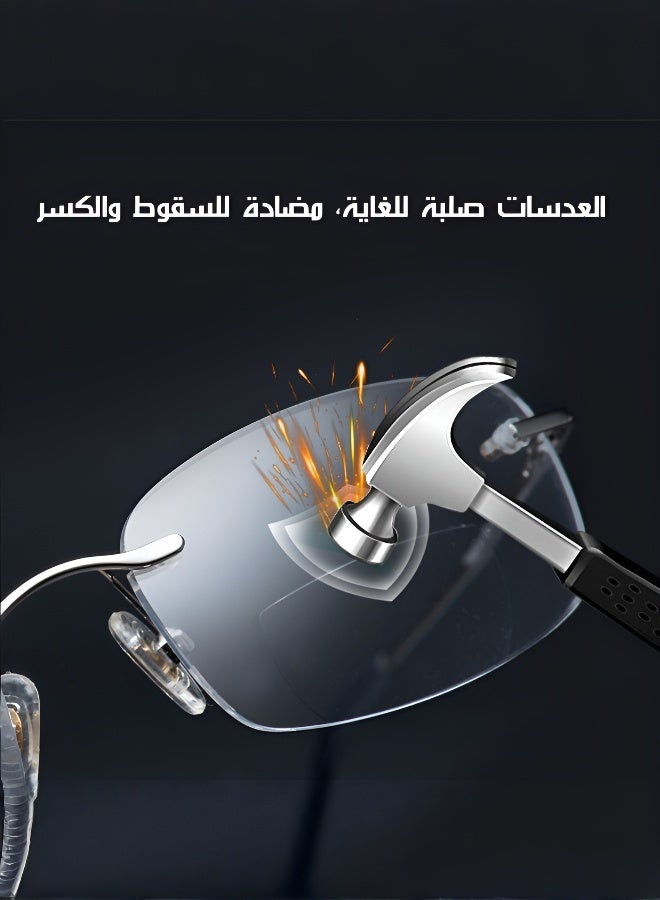 نظارة حجب الضوء الأزرق للقراءة للنساء والرجال - مضادة لإجهاد العين والصداع - خفيفة الوزن للحاسوب والتلفزيون - Image 3