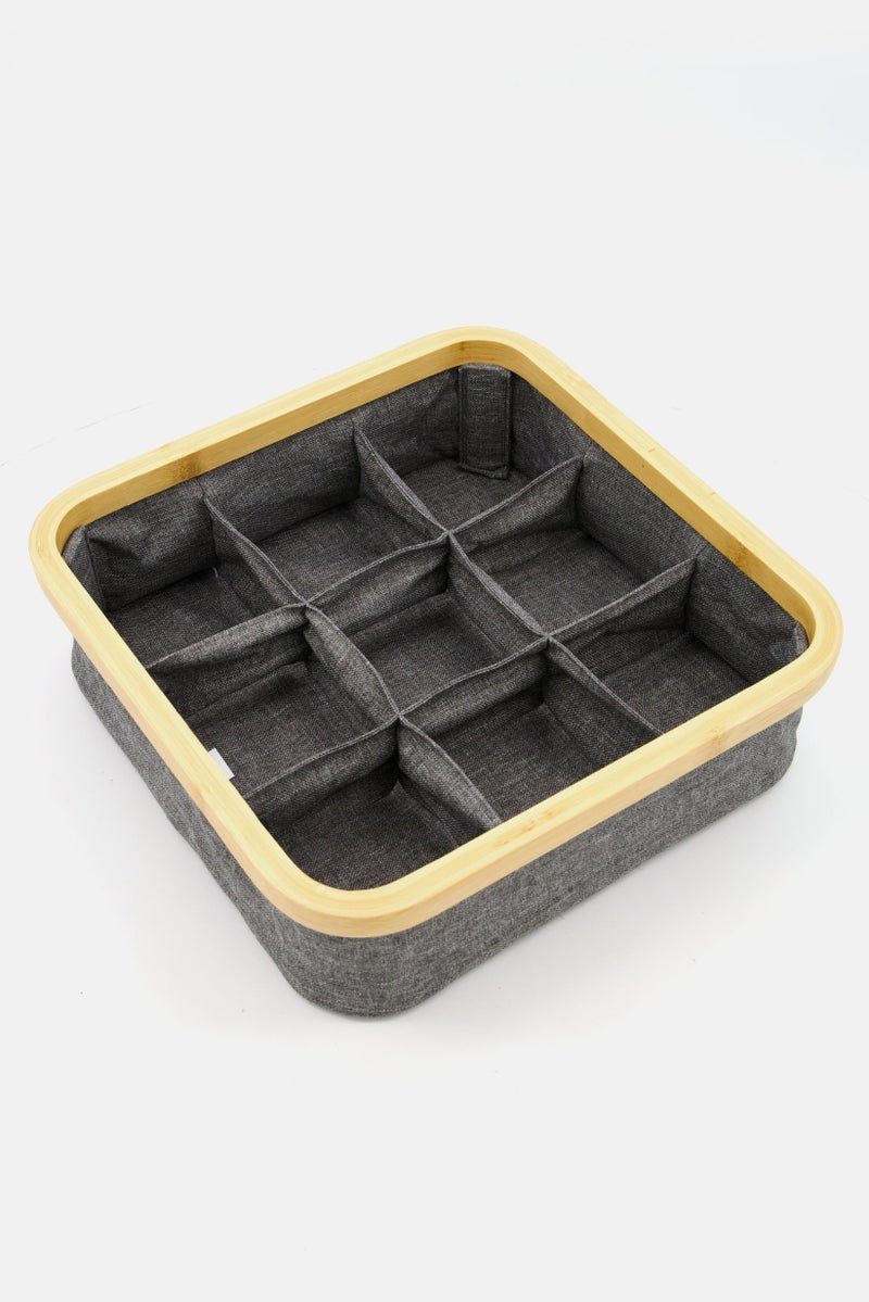 YOTO Foldable Organizer with 9 Compartments, Grey - Image 2