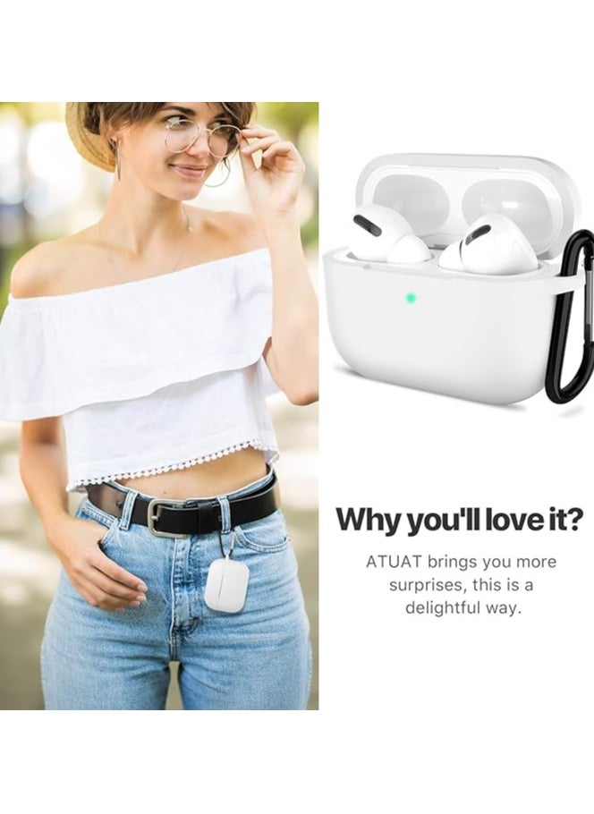 Generic - Silicone Airpods Pro Case Protective Cover - White - Image 1