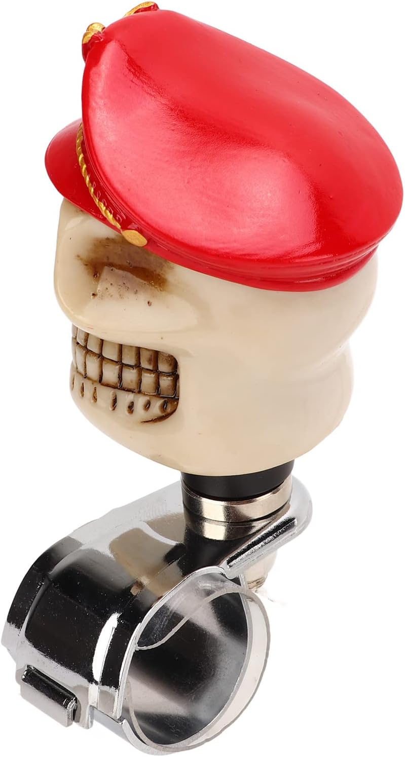 Standard fit Skull Shape Steering Wheel Spinner, Steering Wheel Turn Knob, 3cm Metal Resin Power Handle for Cars Trucks Tractors Boats, Easy U - Turn Control Assist with Non - Slip (Red) Varied dimensions Narrow & wide space compatible Durability boost selected material Solid anti-deform Stable domestic stock Precision processed material Shop & home all-space compatible All climate suitability Globally selected raw material Multi warehouse process Small apartment fit Climate adapted upgraded quality Hardened processed substance Transit & use compatible All user friendly build Flexible purchase choices Secure equipped warehouse Fast intercity distribution Adjustable build Changing environment compatible Post-order arranged dispatch Pre-sale confirmed stock Season change compatible build Main road full logistics cover - Image 2