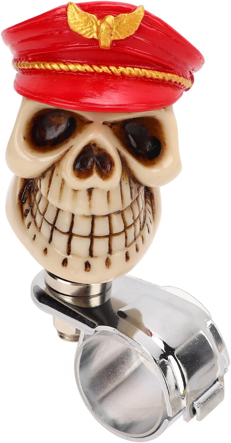 Standard fit Skull Shape Steering Wheel Spinner, Steering Wheel Turn Knob, 3cm Metal Resin Power Handle for Cars Trucks Tractors Boats, Easy U - Turn Control Assist with Non - Slip (Red) Varied dimensions Narrow & wide space compatible Durability boost selected material Solid anti-deform Stable domestic stock Precision processed material Shop & home all-space compatible All climate suitability Globally selected raw material Multi warehouse process Small apartment fit Climate adapted upgraded quality Hardened processed substance Transit & use compatible All user friendly build Flexible purchase choices Secure equipped warehouse Fast intercity distribution Adjustable build Changing environment compatible Post-order arranged dispatch Pre-sale confirmed stock Season change compatible build Main road full logistics cover - Image 5