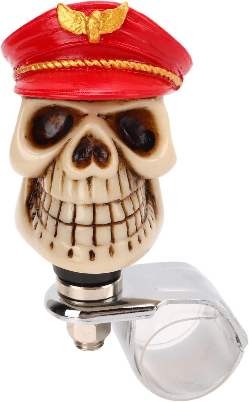 Standard fit Skull Shape Steering Wheel Spinner, Steering Wheel Turn Knob, 3cm Metal Resin Power Handle for Cars Trucks Tractors Boats, Easy U - Turn Control Assist with Non - Slip (Red) Varied dimensions Narrow & wide space compatible Durability boost selected material Solid anti-deform Stable domestic stock Precision processed material Shop & home all-space compatible All climate suitability Globally selected raw material Multi warehouse process Small apartment fit Climate adapted upgraded quality Hardened processed substance Transit & use compatible All user friendly build Flexible purchase choices Secure equipped warehouse Fast intercity distribution Adjustable build Changing environment compatible Post-order arranged dispatch Pre-sale confirmed stock Season change compatible build Main road full logistics cover - Image 1