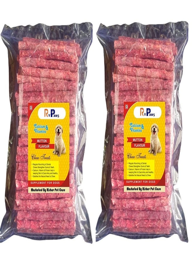 Pups&Pets Dog Munchy Sticks, Mutton Flavor, Dog Treats, 500 Gm (Buy 1 Get 1 Free) - Image 1