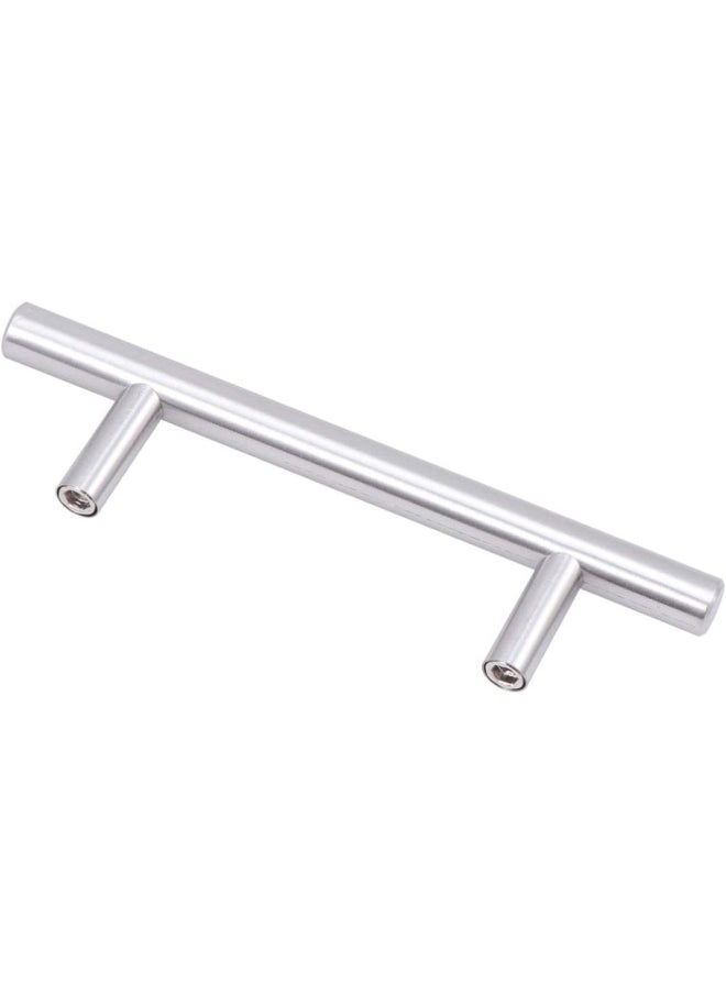 ROBUSTLINE - 25Pcs Stainless Steel 10Mm Cabinet Pull Handles Furniture Bar Handles For Drawer Dresser Cupboard Handle Stainless Steel T Bar Handle For Furniture Cabinet Cupboard Drawer And Door 96Mm - Image 1