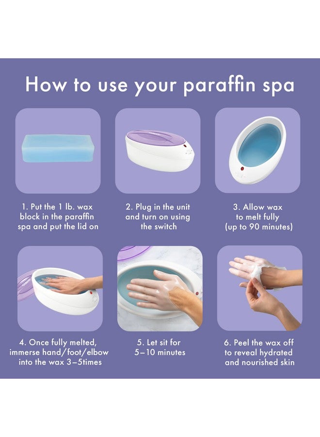 CONAIR True Glow by Conair Paraffin Bath for Hands and Feet - Moisturizing Treatment With 1lb. Wax - Purple - Image 4