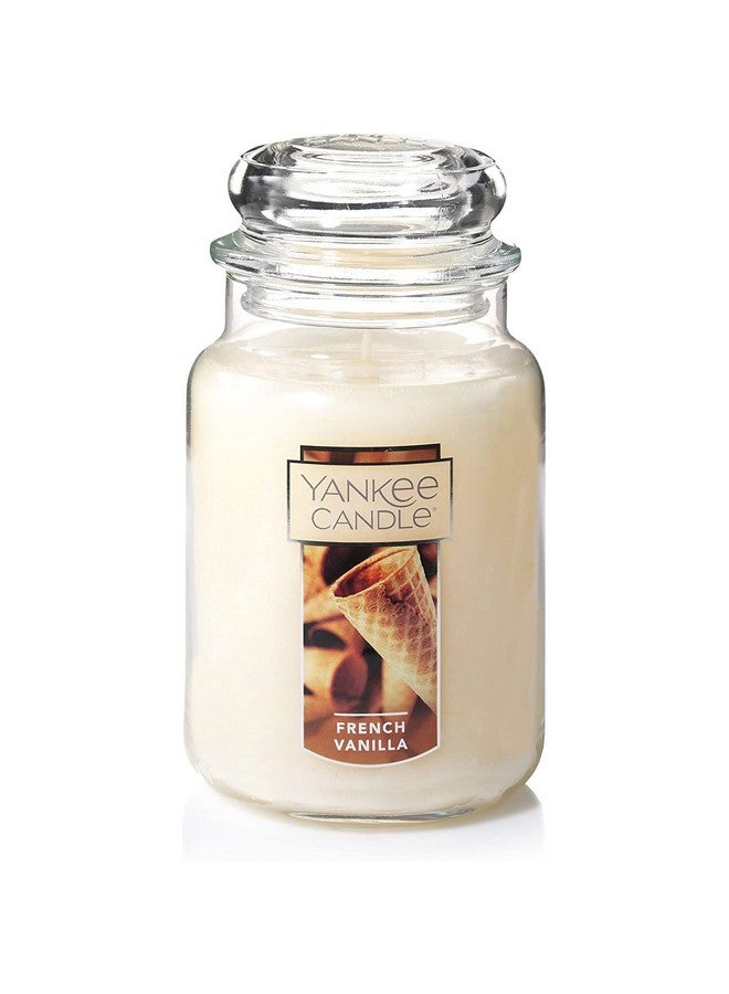 Yankee Candle French Vanilla Scented Classic 22oz Large Jar Single Wick Candle Over 110 Hour Burn Time Ideal for Entertaining Personal Relaxation Gifting - Image 1