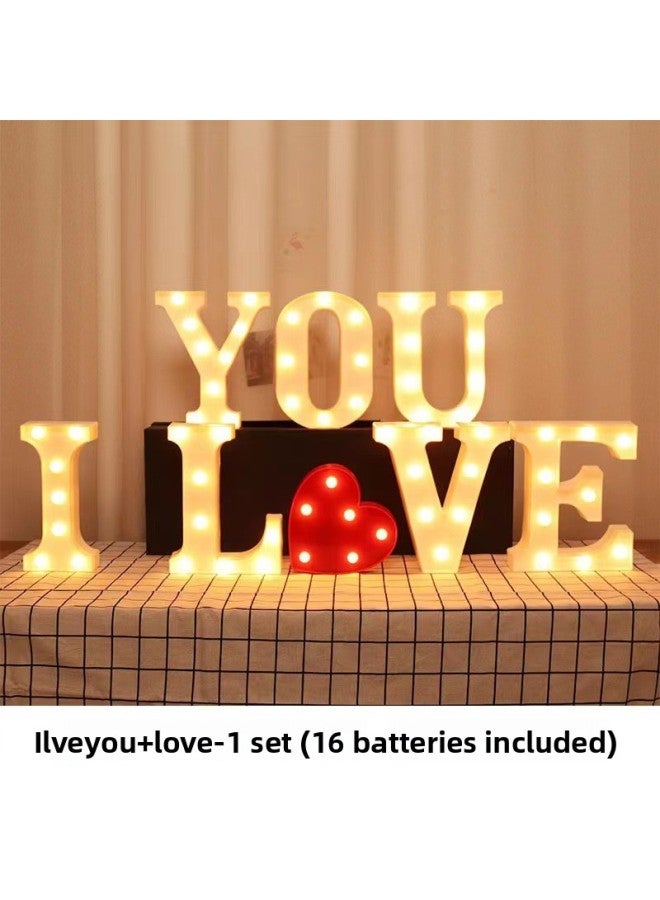 Birthday Proposal Confession Layout LED Letter Light Wedding Party Hotel Scene Decoration Trunk Surprise Light Batch