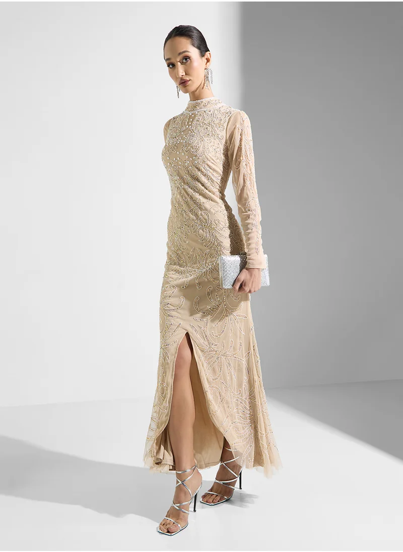 اميليا روز Embellished Maxi Dress