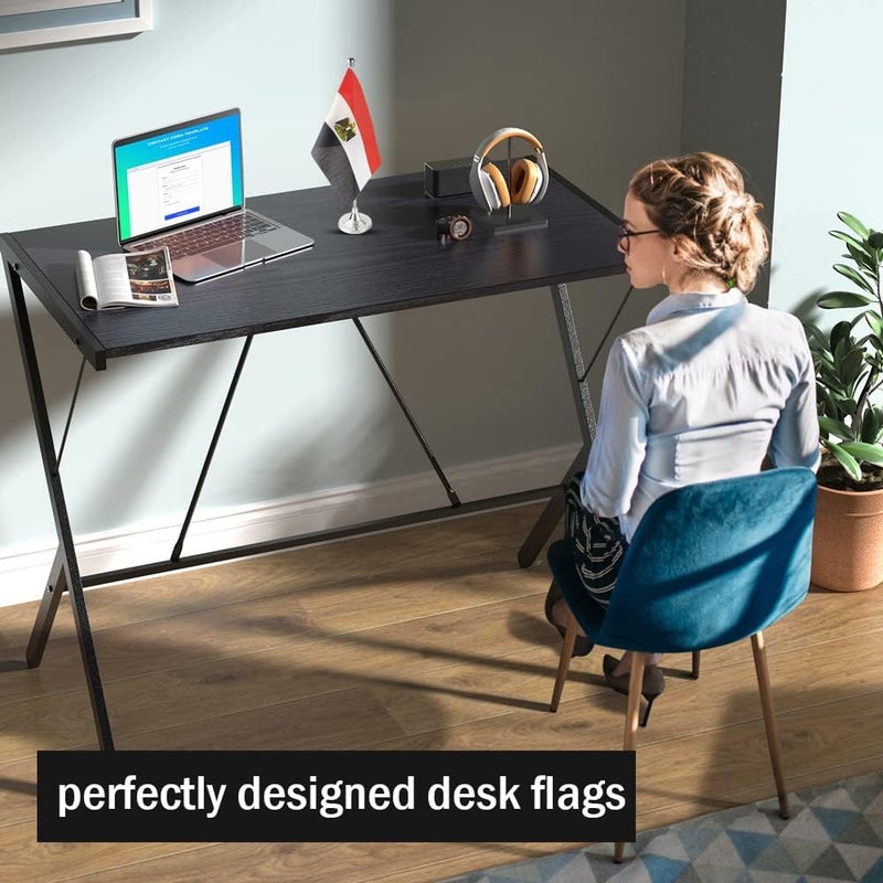 mflagperft Egypt Flag Egyptian Flags, Small Mini Egyptian Desk Flag, Used for Table Office Classroom Home Patriotic Events Decorations - Image 3