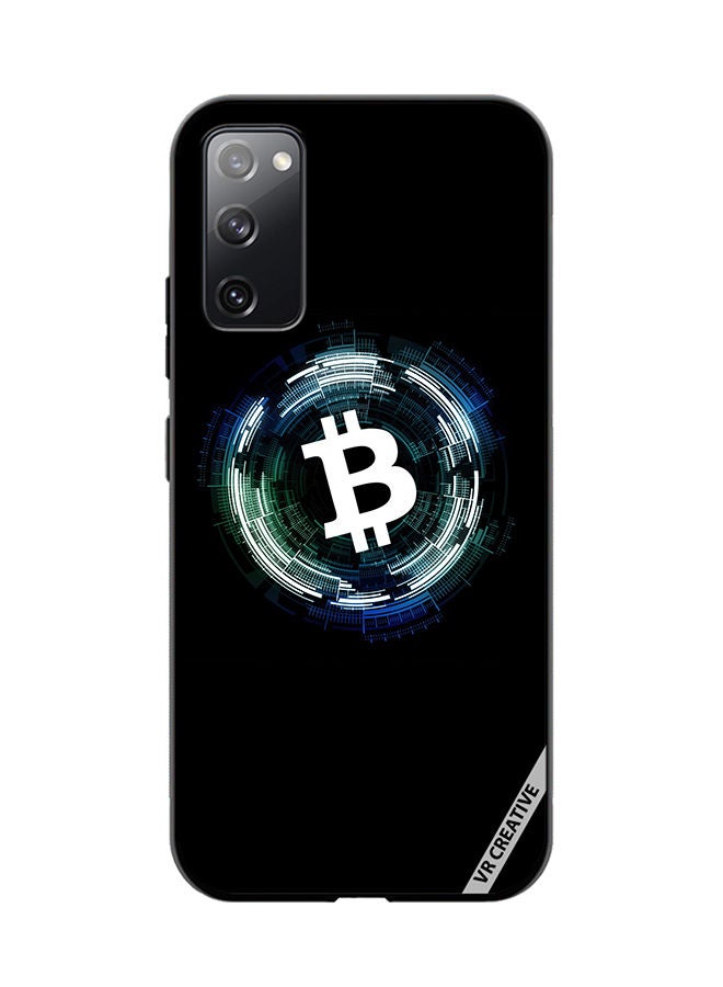 VR CREATIVE Protective Case Cover For Samsung Galaxy S20 FE 5G Bitcoin Design Multicolour - Image 1