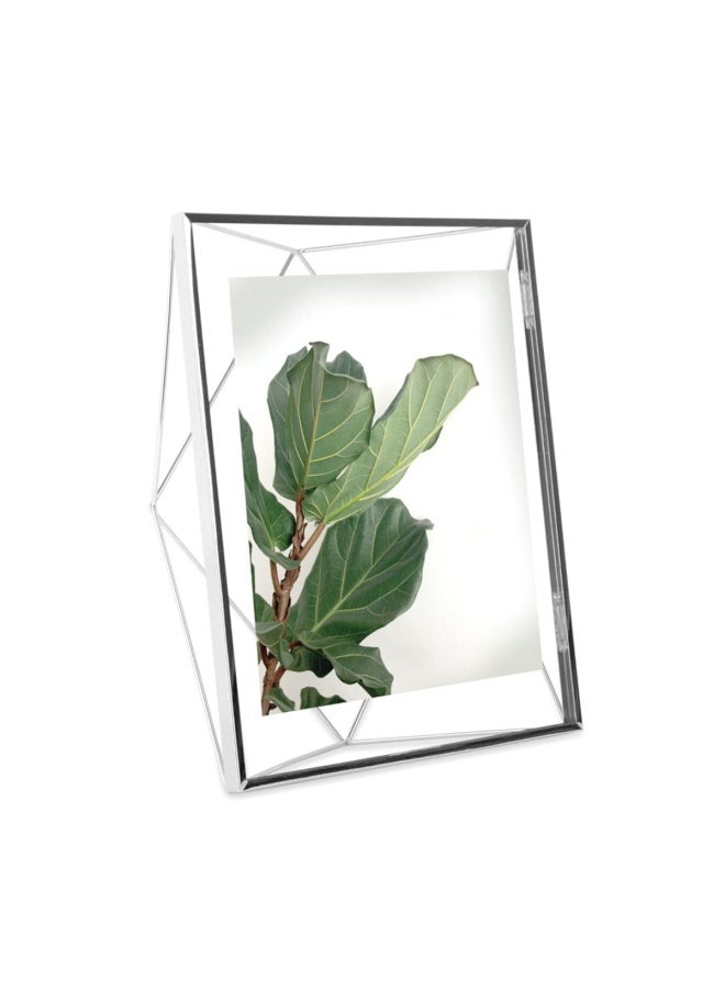 Umbra Prisma Picture Frame, 8x10 Photo Display for Desk or Wall, Chrome - Image 2