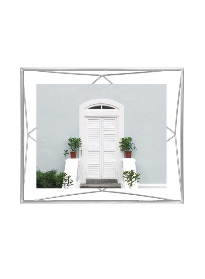 Umbra Prisma Picture Frame, 8x10 Photo Display for Desk or Wall, Chrome - Image 3