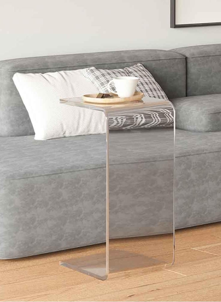TPGP Acrylic Transparent Side Table, Sofa Small Coffee Table Side Table Multifunctional Creative Seating Area Table Suitable for Hotels, Bookstores, Western Restaurants, Clear, 30 * 30 * 60cm - Image 1