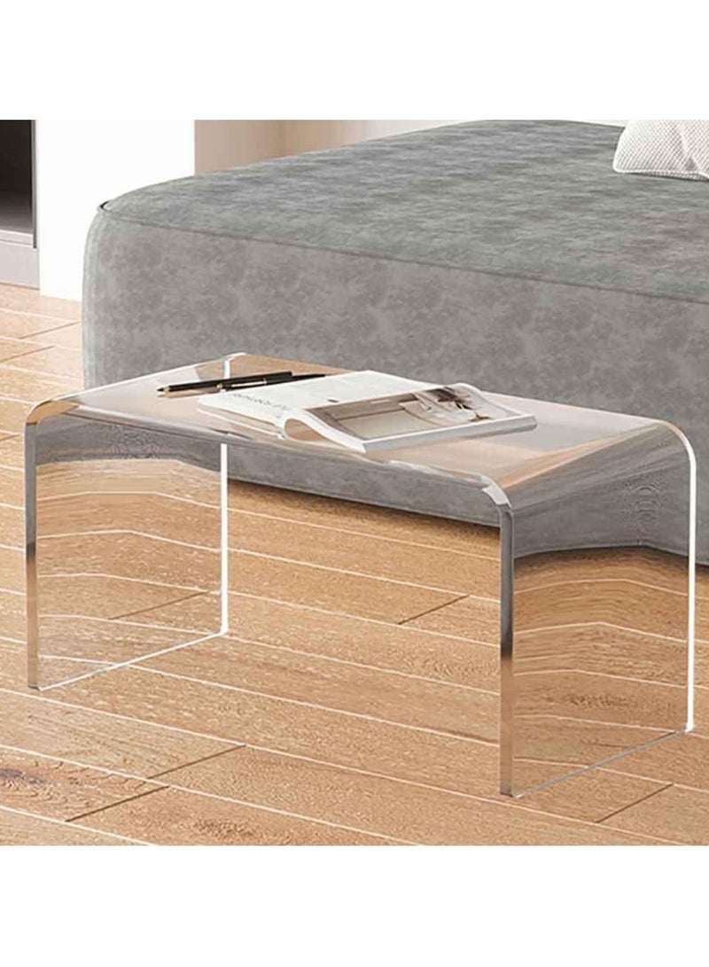TPGP Acrylic Transparent Side Table, Sofa Small Coffee Table Side Table Multifunctional Creative Seating Area Table Suitable for Hotels, Bookstores, Western Restaurants, Clear, 30 * 30 * 60cm - Image 4