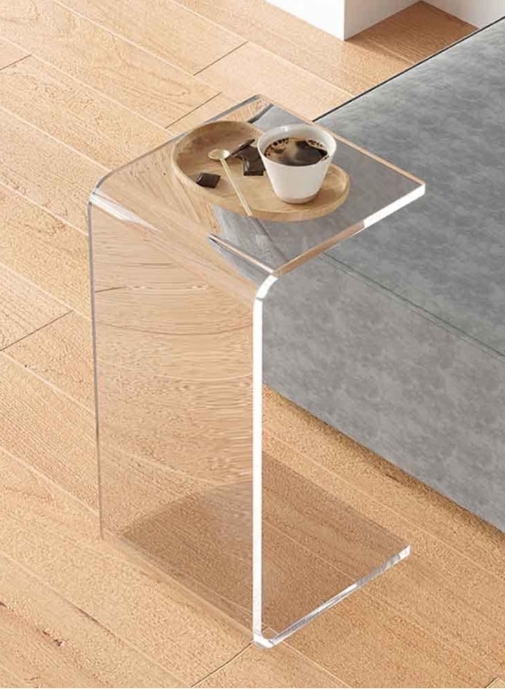 TPGP Acrylic Transparent Side Table, Sofa Small Coffee Table Side Table Multifunctional Creative Seating Area Table Suitable for Hotels, Bookstores, Western Restaurants, Clear, 30 * 30 * 60cm - Image 5