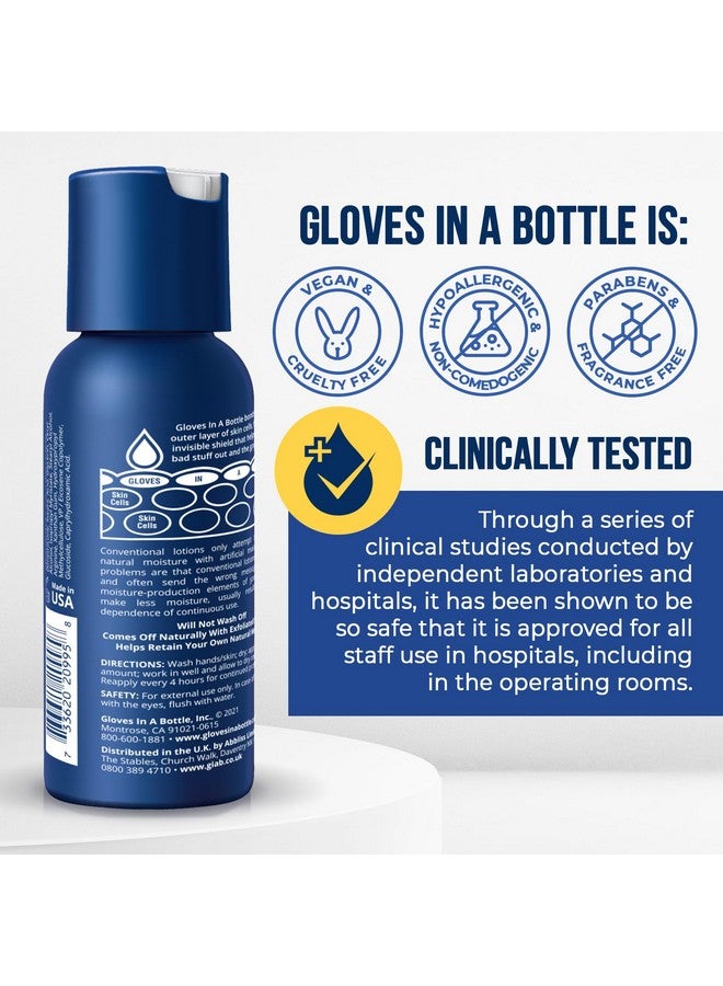 Gloves In A Bottle Gloves In A Bottle Shielding Lotion - GREAT for Dry Itchy Skin! Grease-less and Scent FREE! (2oz-60ml) - Image 5
