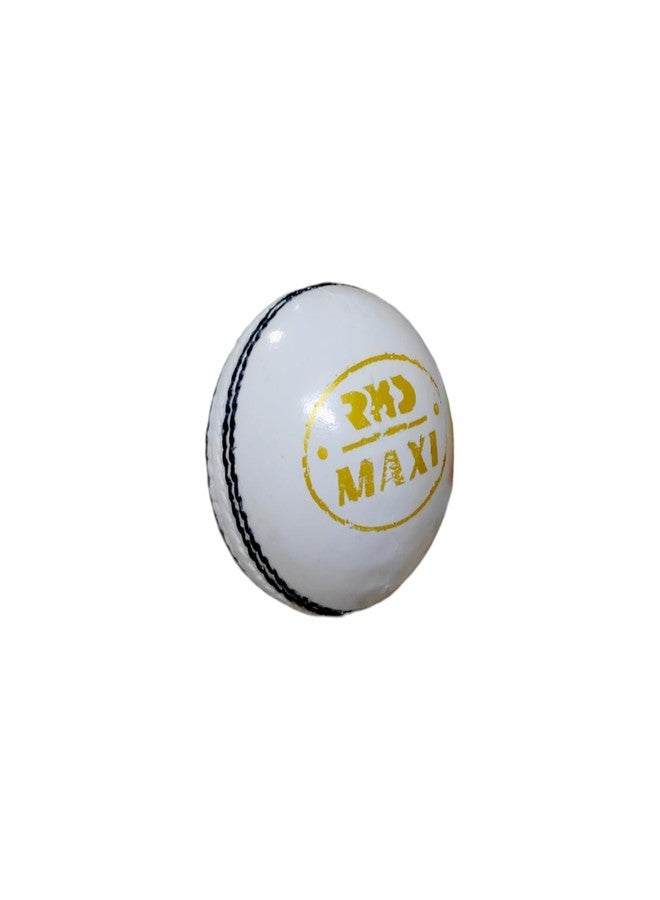 SBG White Leather Ball for T20 Matches, Hand Stitched Leather Ball with Perfect Seam, 30 Overs White Leather Ball (1 Ball) - Image 1