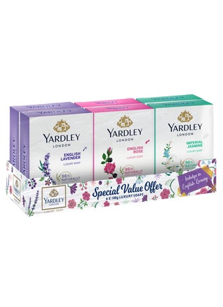 Luxury Soap Bar Imperial Lavender, Imperial Rose and Imperial Jasmine