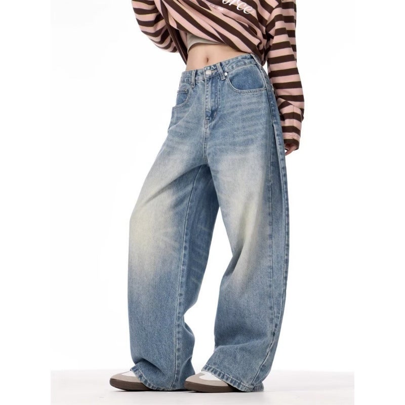 Unisex Classic Denim Jeans Loose Fit Daily Outdoor Wear - Image 2