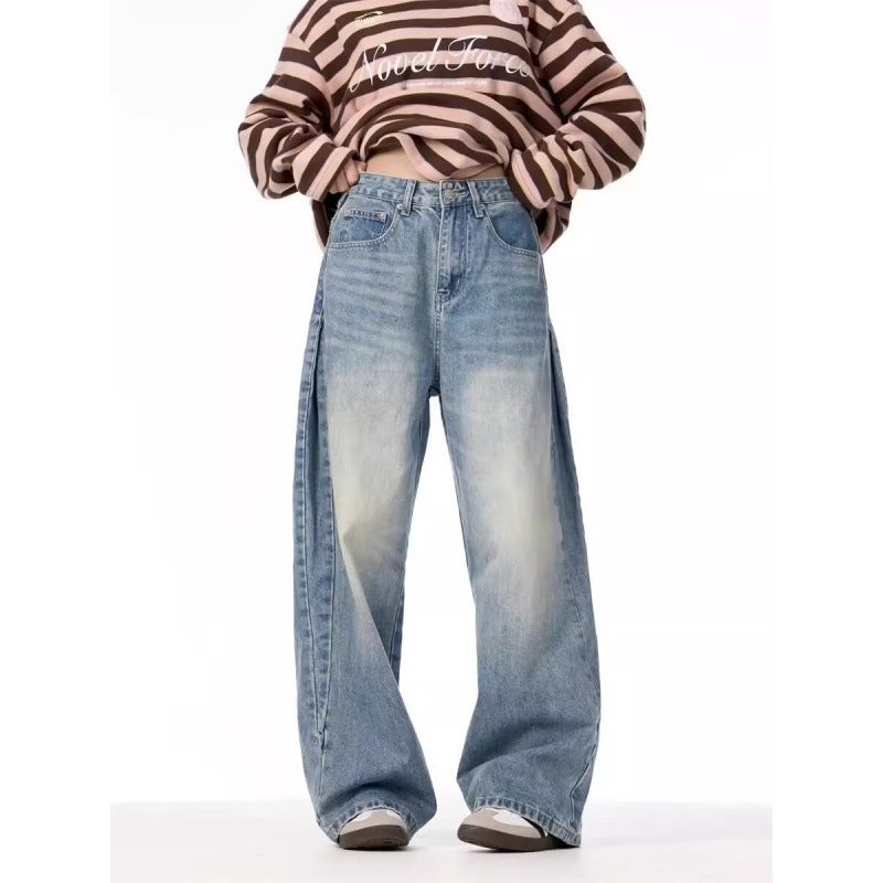 Unisex Classic Denim Jeans Loose Fit Daily Outdoor Wear - Image 5