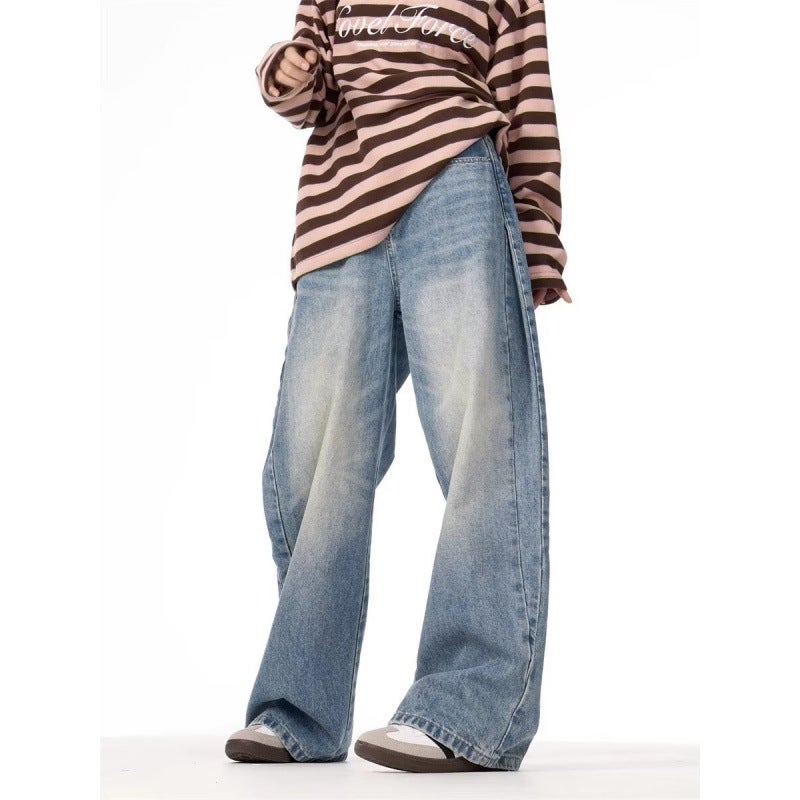 Unisex Classic Denim Jeans Loose Fit Daily Outdoor Wear - Image 4