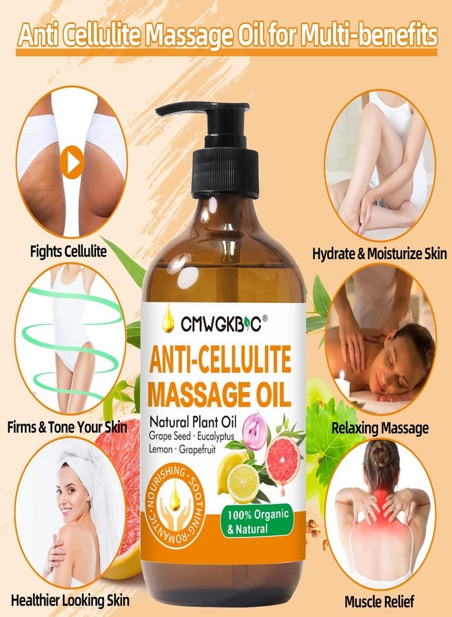CMWGKBC Anti Cellulite Oil Massage Oil for Massage Therapy,Body Oil for Skin Tightening & Cellulite Remover in Thighs and Butt,Cellulite Treatment Massage Oil,Assists with Firming,Toning & Moisturizes Skin - Image 2