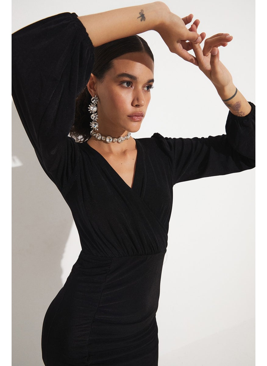 JUNE Ruched Cocktail Dress  - Image 2