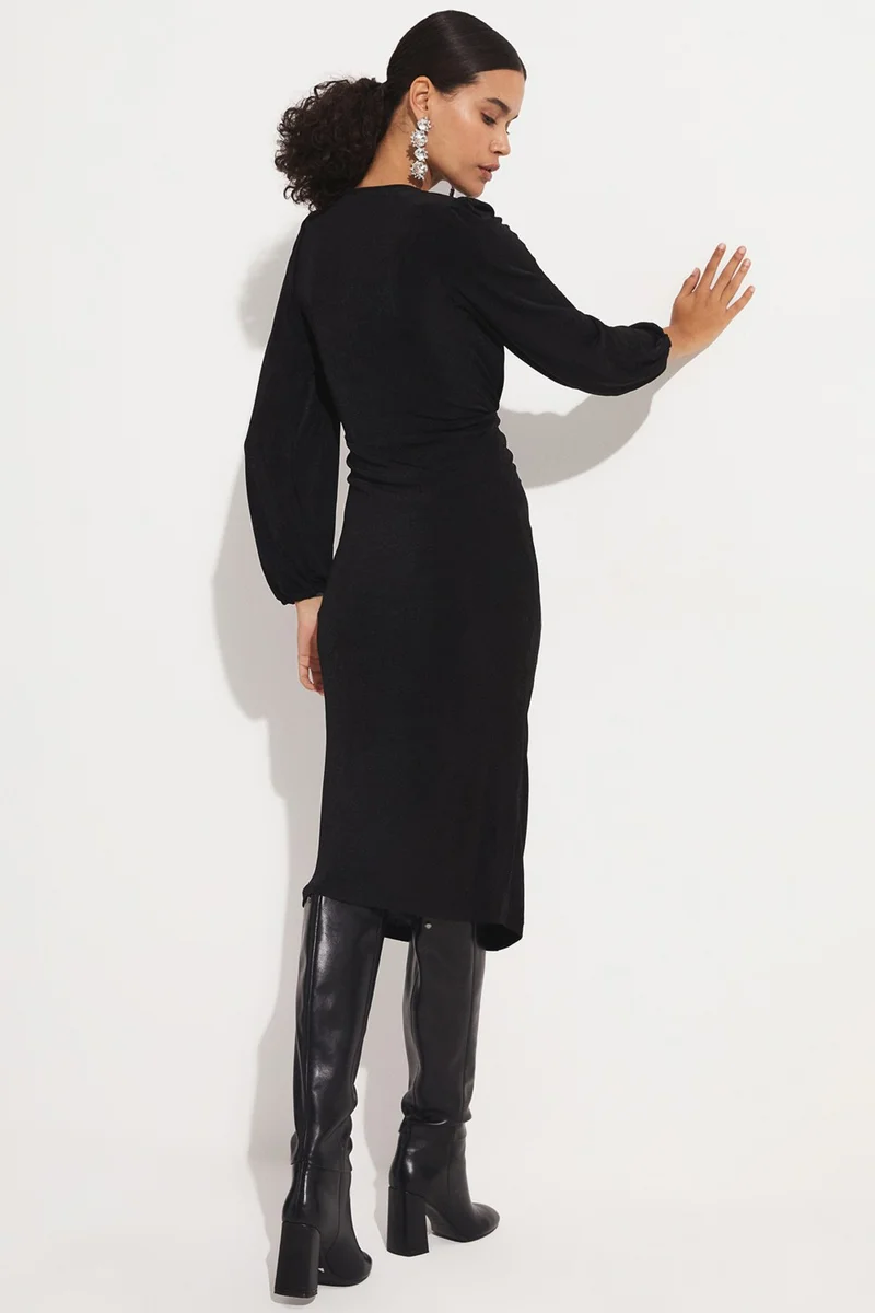 JUNE Ruched Cocktail Dress