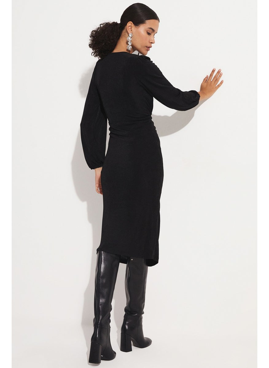 JUNE Ruched Cocktail Dress  - Image 5