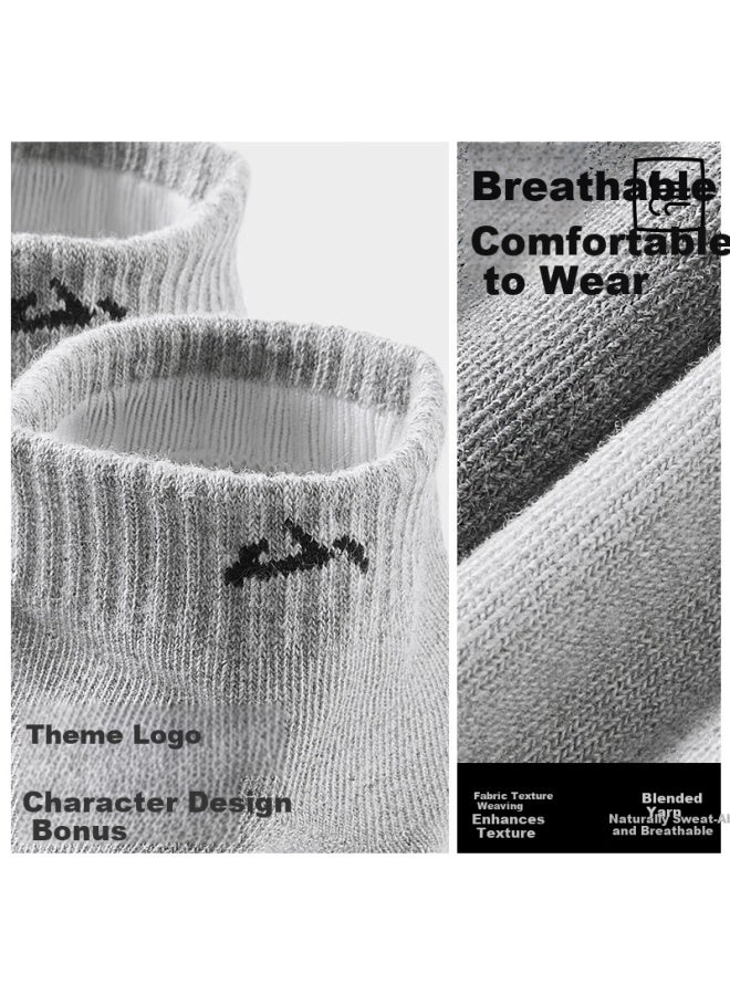 HLA Hailan Home "The Mountain Is Not High" Men'S Socks 25 New Short Tube Cotton 10A Antibacterial Sports Leisure Short Socks 5 Pairs Pack - Image 3