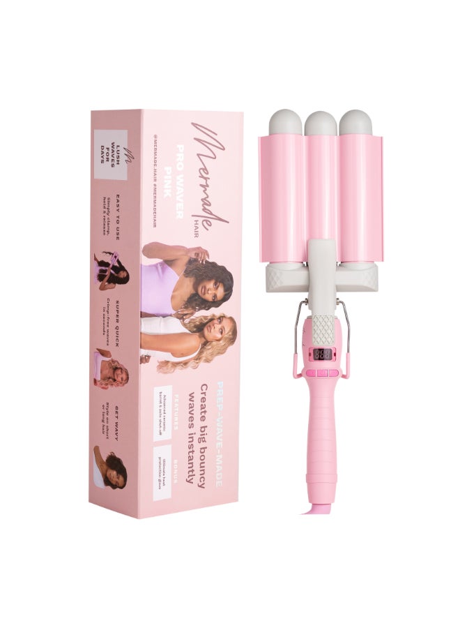 Mermade Hair Pro Waver 32Mm - Pink - Image 3