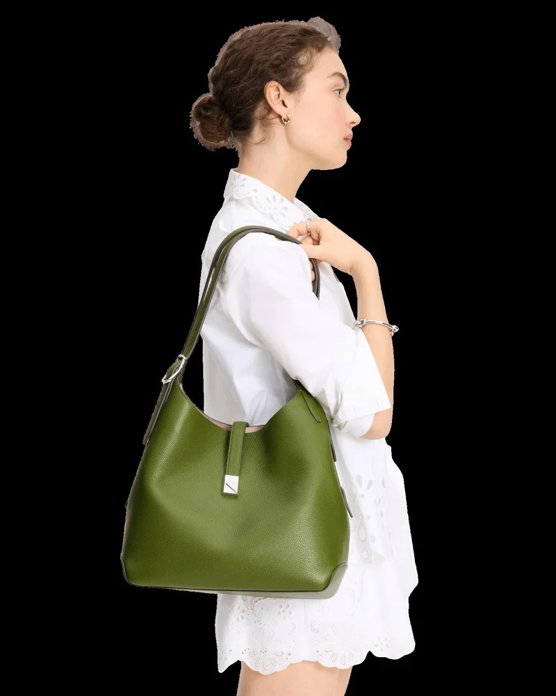 Kate Spade Deco Pebbled Leather Large Shoulder Bag