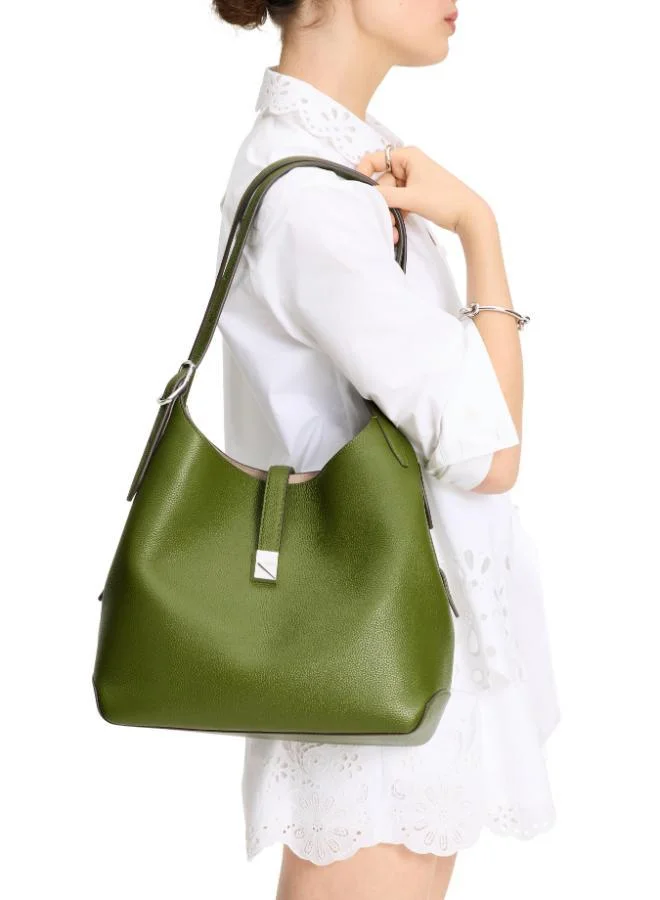Kate Spade Deco Pebbled Leather Large Shoulder Bag