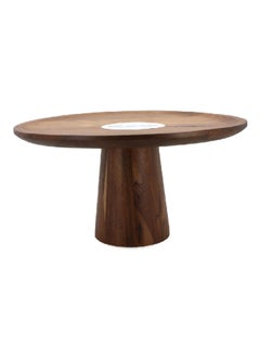 Bien Servi Elegant Design Round Cake Dome with Base Brown 36 x 18.5 cm AW19-X046  - Image 2