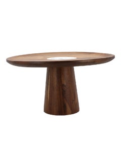 Bien Servi Elegant Design Round Cake Dome with Base Brown 36 x 18.5 cm AW19-X046  - Image 3
