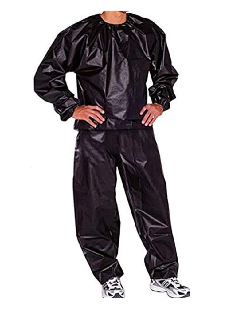 SIBOTE Heavy Duty Sauna Suits Exercise Sweat Sauna Suit Anti-Rip Training Fitness Weight Loss Slim Clothes 