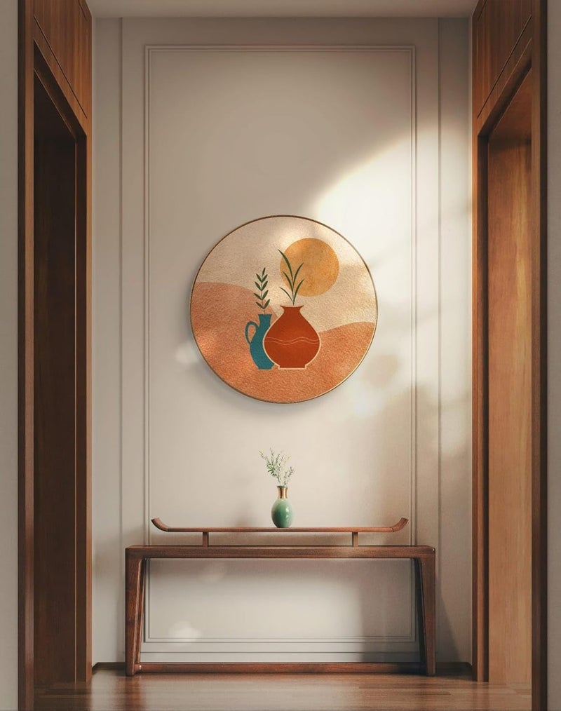 Livin'luxe Livinluxe paintings flower modern art Premium Sparkle lamination Golden Slim Frame 58 cm x 58 cm Large Size For HomeOfficeHotel painting GR16  - Image 2