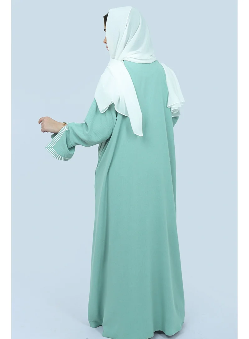 IKKXA Abaya AIK4016 Light green