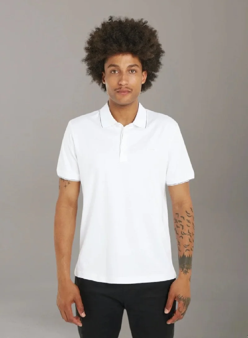 CALVIN KLEIN Mercerized Cotton Polo Shirt