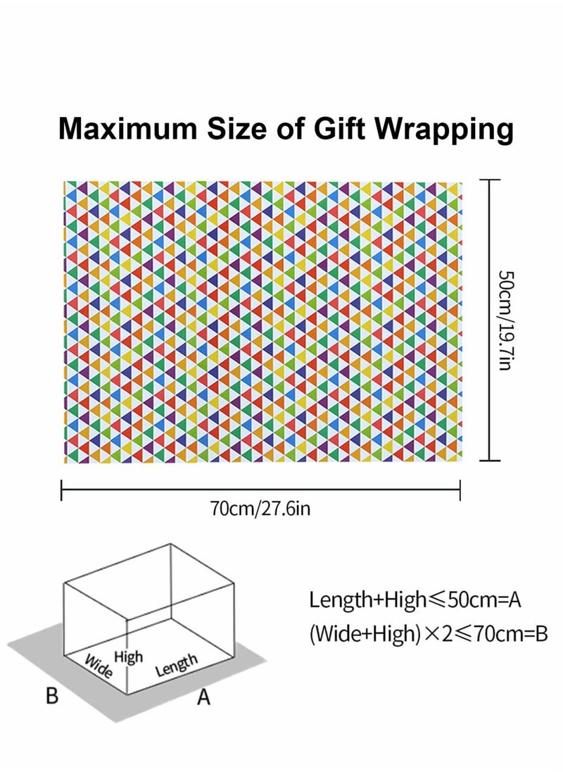 Generic Eco-Friendly Birthday Gift Wrapping Paper with Tags Ribbons and Stickers for All Occasions Including Baby Showers Graduations and More  - Image 3