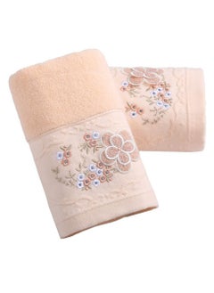 Excefore Bath Towels Soft Cotton, 100% Cotton Anti Odor Family Towels, Highly Absorbent Quick-Drying Lightweight Spa Towel for Bathroom (Pink)  - Image 1