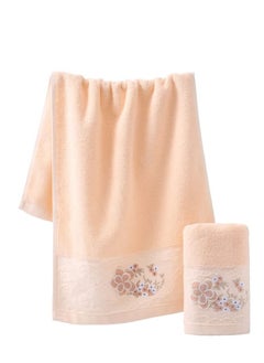 Excefore Bath Towels Soft Cotton, 100% Cotton Anti Odor Family Towels, Highly Absorbent Quick-Drying Lightweight Spa Towel for Bathroom (Pink)  - Image 3