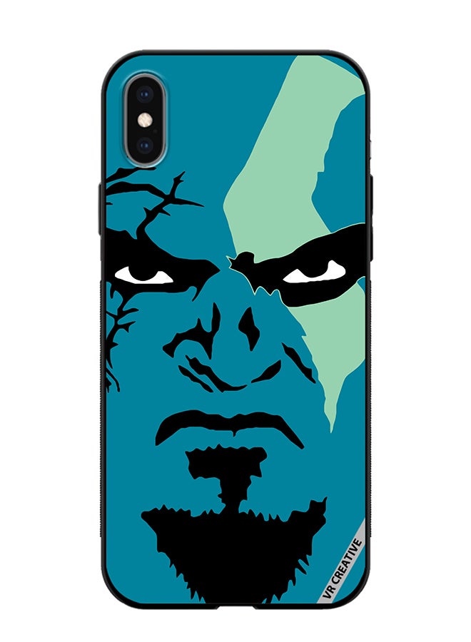VR CREATIVE Protective Case Cover For Apple iPhone X/XS Face God Of War Design Multicolour - Image 1
