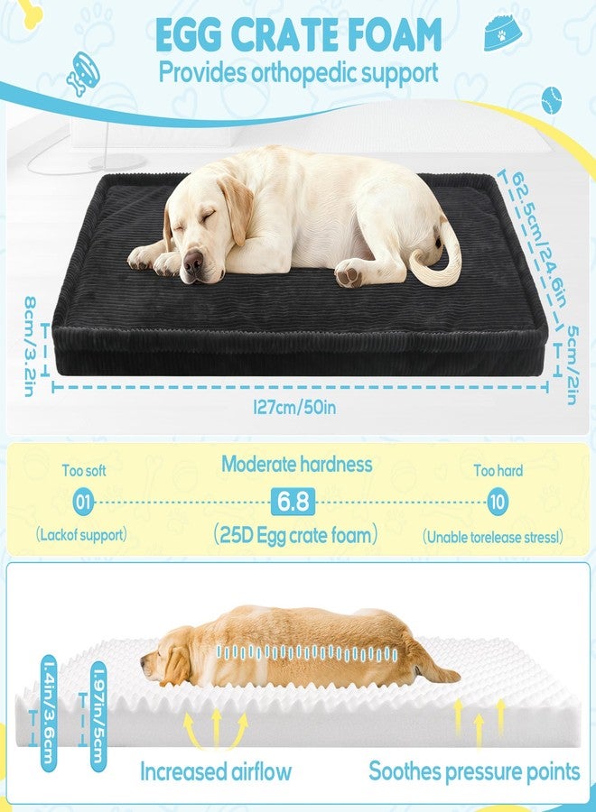 Loiion Dog Car Bed, Non-Slip Backseat Extender Pet Mat, Removable Washable Dog Bed for SUVs, Sedans & Trucks, Anti-Slip Travel Bed for Dogs, Easy Clean & Scratch-Proof & Comfort (Medium (50"L×24.6"W×2"H)) - Image 5