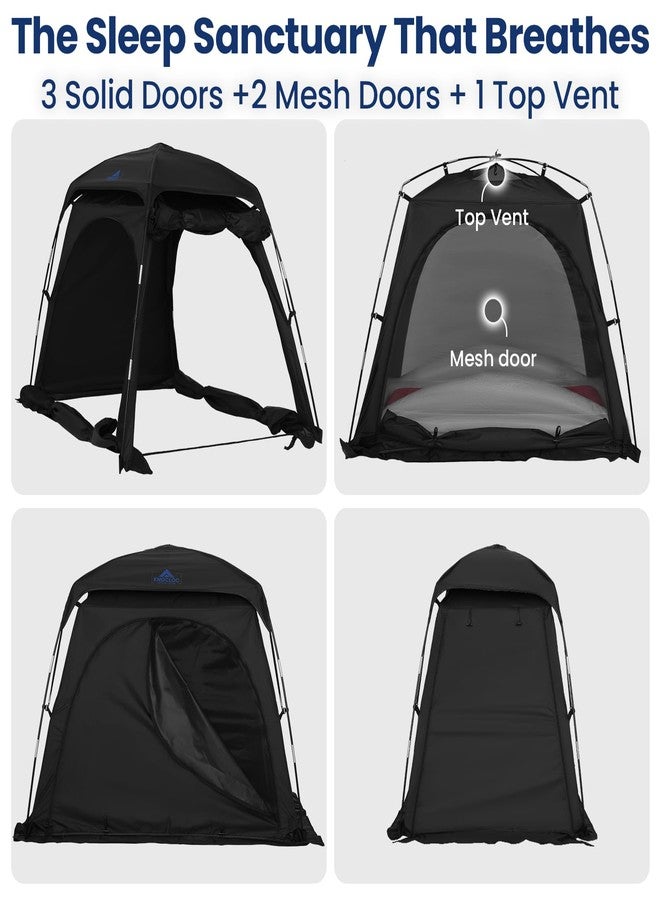 KNOCLOC Blackout Sleep Tent for Pack and Play, Toddler Travel Bed - Image 4