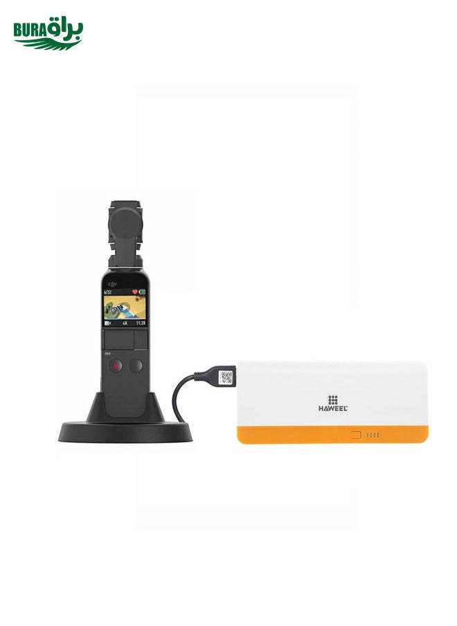 PULUZ USB-C / Type-C Dock Desktop Charging Base Bracket for DJI Osmo Pocket(Black)