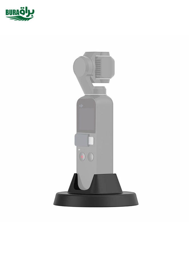 BURAQ PULUZ USB-C / Type-C Dock Desktop Charging Base Bracket for DJI Osmo Pocket(Black)  - Image 1