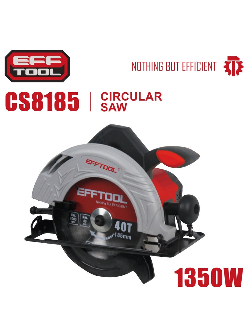 EFFTOOL Cordless Circular Saw 185mm 1350W 5000 RPM Power Tool Metal  Tool Only  - Image 4