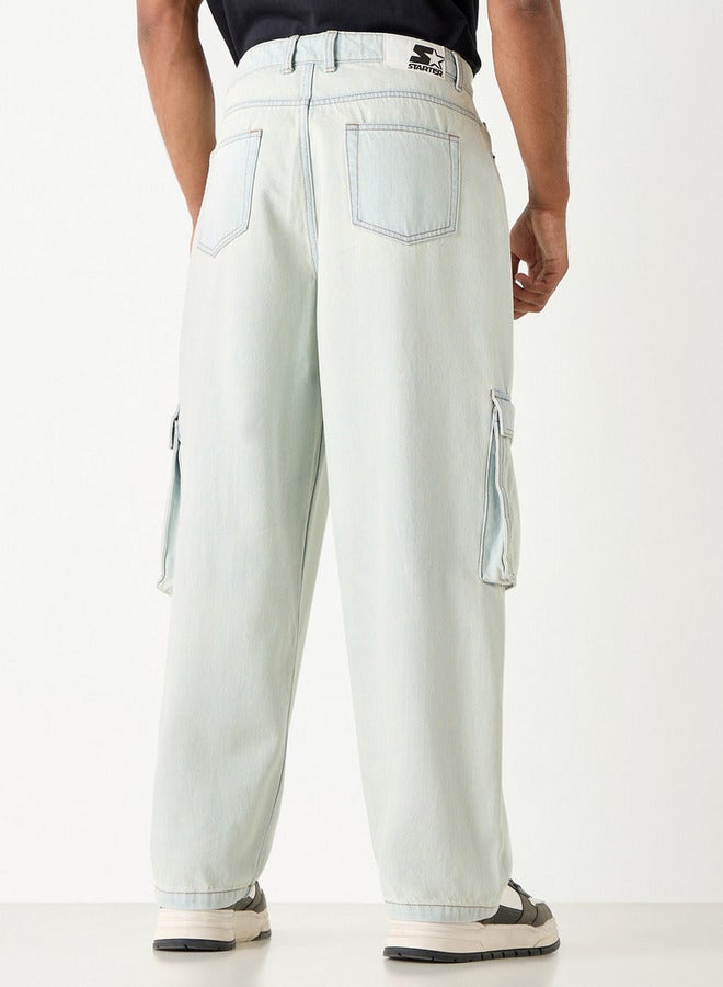 ستارتر بنطلون جينز بقصة مريحة وجيوب من ستارتر - Image 3