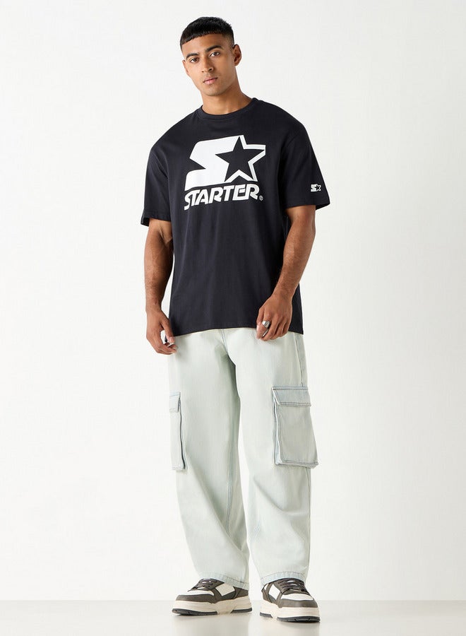 ستارتر بنطلون جينز بقصة مريحة وجيوب من ستارتر - Image 2